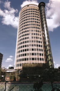 international-hotels-kenya-office-space exterior view in Nairobi CBD commercial building