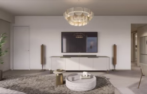 Golden Apple Apartments Riara Road stylish lounge area with luxury finishes